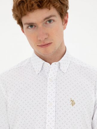 پیراهن مردانه طوسی یو اس پولو