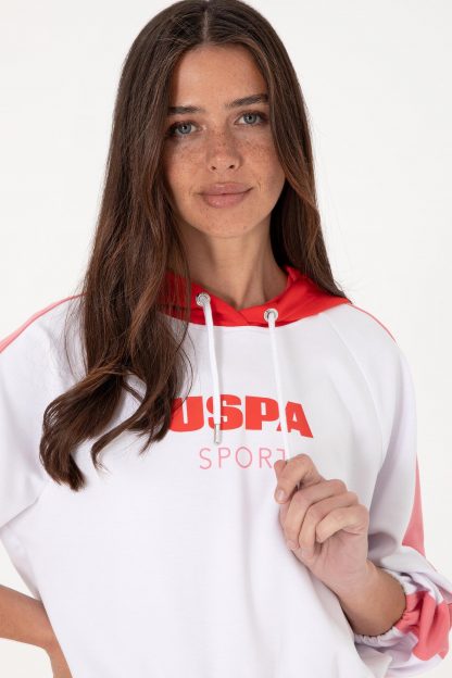 هودی زنانه سفید یو اس پولو