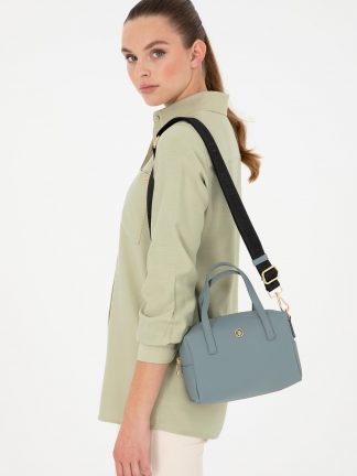 کیف زنانه نعنایی تیره یو اس پولو