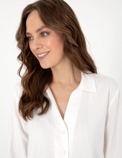 شومیز زنانه سفید پیرکاردین