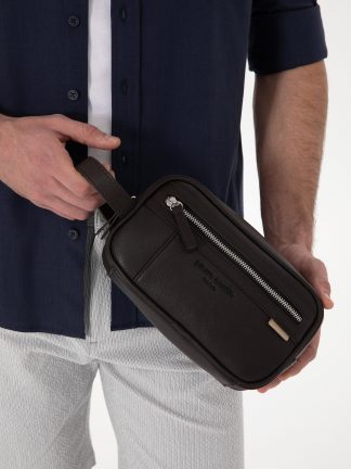 کیف مردانه قهوه ای پیرکاردین