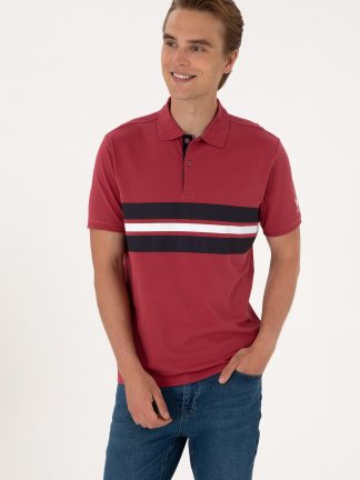 پولوشرت مردانه آلبالویی یو اس پولو