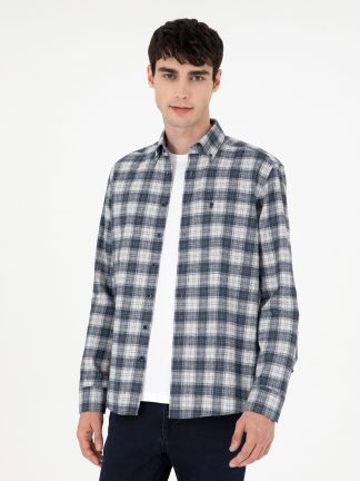 پیراهن مردانه سرمه ای پیرکاردین