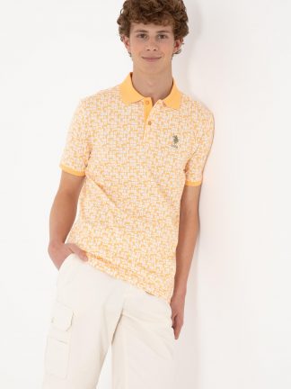 پولوشرت مردانه خربزه ای یو اس پولو