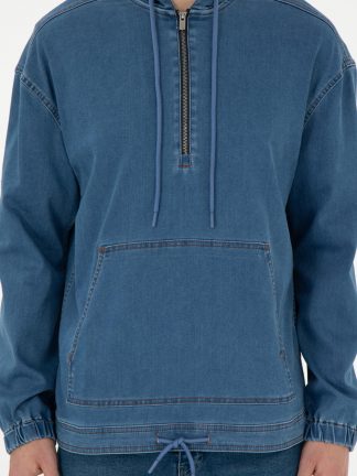 پیراهن مردانه آبی یو اس پولو