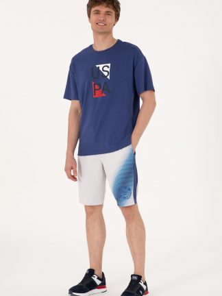 شلوارک مردانه خاکستری روشن یو اس پولو