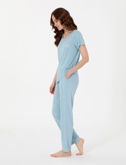 لباس خواب و لانژره زنانه آبی پیرکاردین