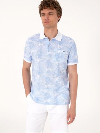 پولوشرت مردانه آبی روشن یو اس پولو