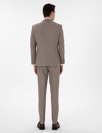 کت و شلوار مردانه قهوه ای روشن پیرکاردین