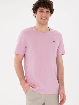 تی شرت مردانه صورتی یو اس پولو