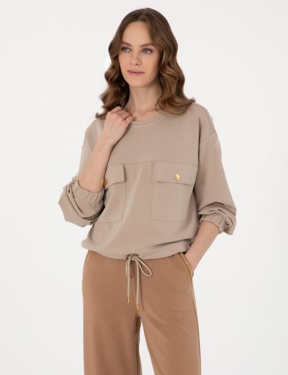 سویشرت زنانه بژ پیرکاردین