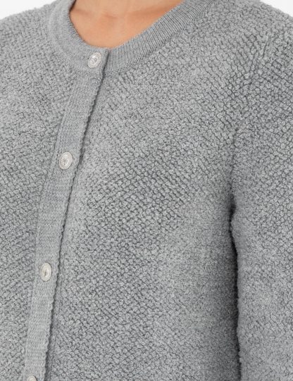 ژاکت زنانه خاکی ملانژ پیرکاردین