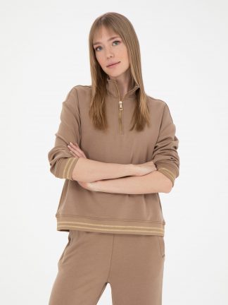 سویشرت زنانه نارگیلی پیرکاردین