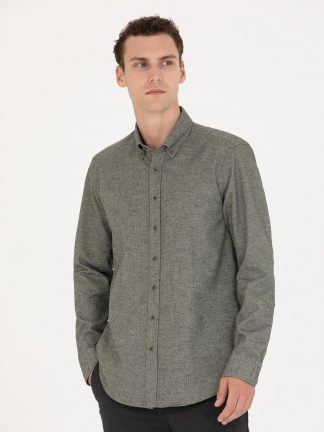 پیراهن مردانه سبز پیرکاردین