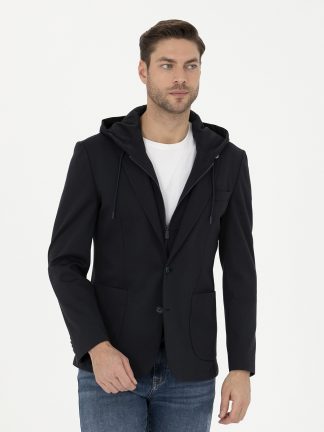 کت مردانه سرمه ای پیرکاردین