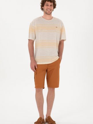 شلوارک مردانه خردلی یو اس پولو