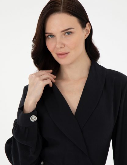 سرهمی زنانه خاکستری تیره پیرکاردین