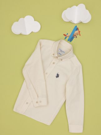 پیراهن پسرانه طوسی یو اس پولو