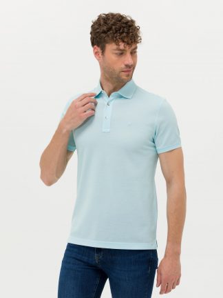 پولوشرت مردانه آبی فیروزه ای پیرکاردین