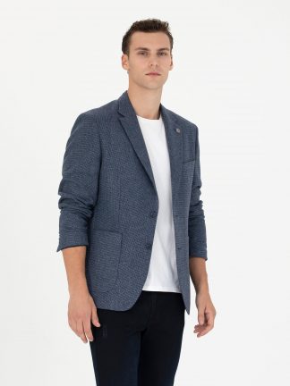 کت مردانه سرمه ای پیرکاردین