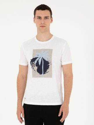 تی شرت مردانه سفید پیرکاردین