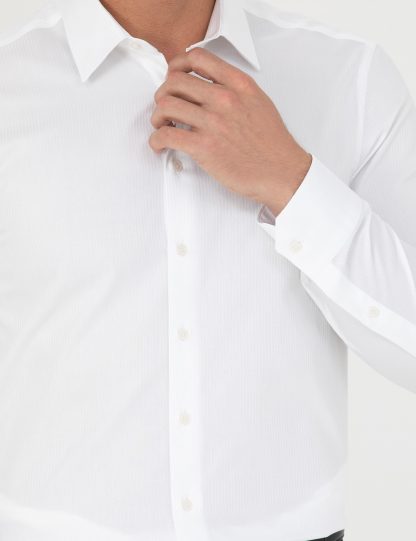 پیراهن مردانه سفید کاشارل
