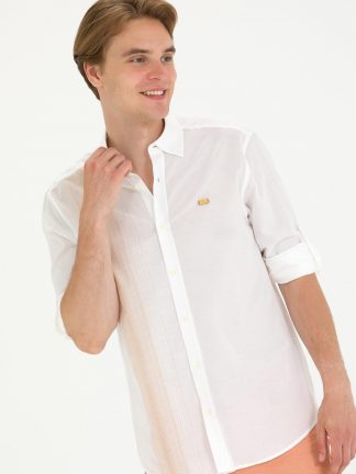 پیراهن مردانه شتری یو اس پولو