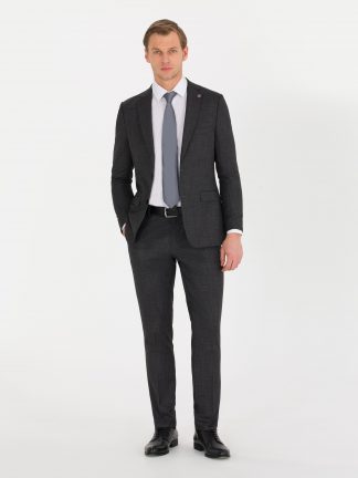 کت و شلوار مردانه خاکستری تیره پیرکاردین