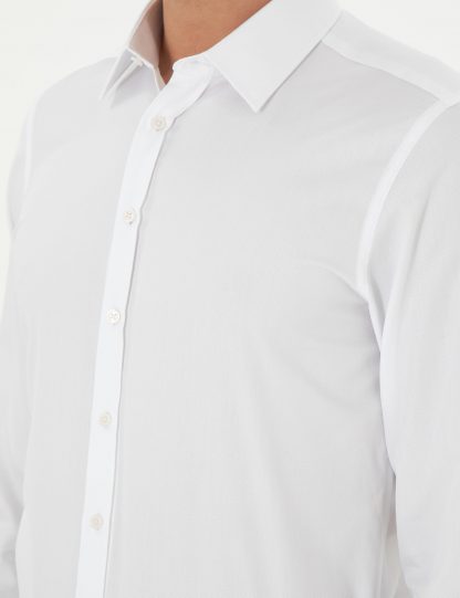 پیراهن مردانه سفید کاشارل