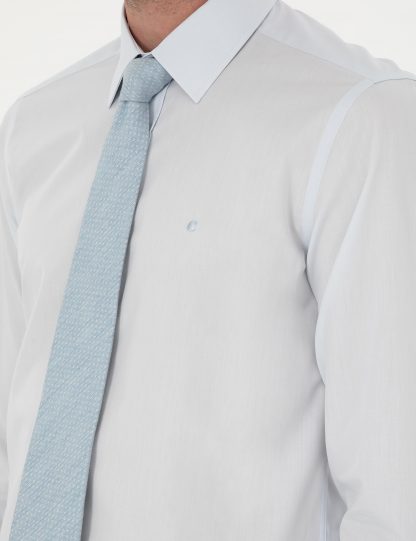پیراهن رسمی مردانه آبی روشن کاشارل