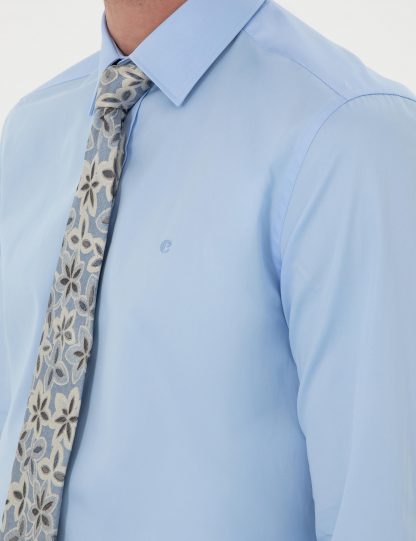 پیراهن رسمی مردانه آبی کاشارل
