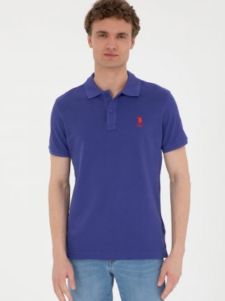 پولوشرت مردانه آبی یو اس پولو