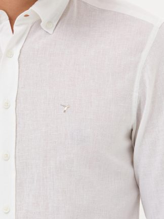 پیراهن مردانه سفید کاشارل