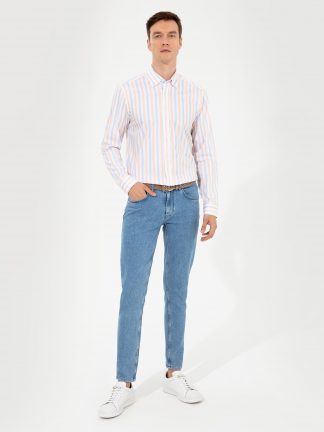 پیراهن مردانه نارنجی کاشارل