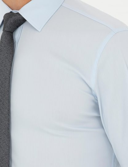 پیراهن مردانه آبی روشن کاشارل