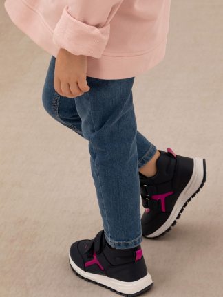 بوت و نیم بوت دخترانه سرمه ای یو اس پولو