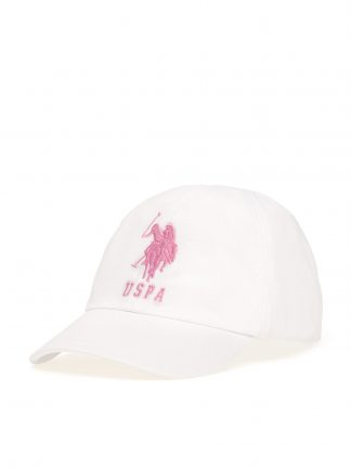 کلاه کپ دخترانه سفید یو اس پولو