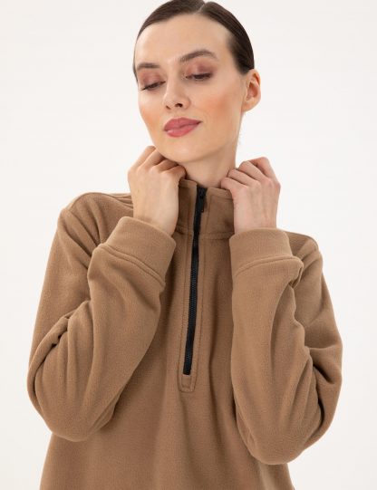 سویشرت زنانه شتری پیرکاردین