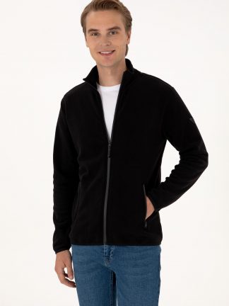 ژاکت مردانه مشکی یو اس پولو