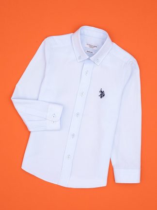 پیراهن پسرانه آبی روشن یو اس پولو