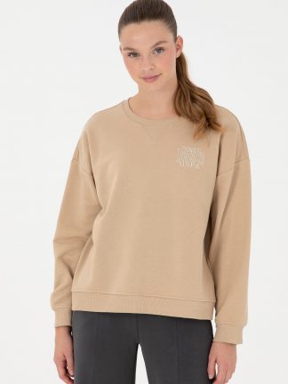 سویشرت زنانه بژ یو اس پولو