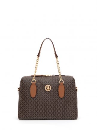 کیف زنانه قهوه ای یو اس پولو