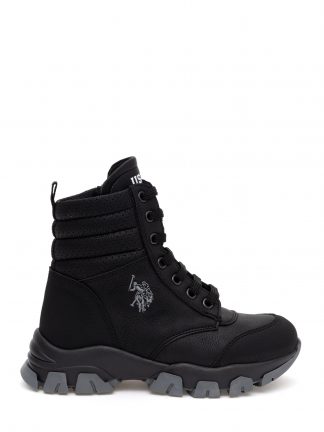 بوت و نیم بوت پسرانه مشکی یو اس پولو