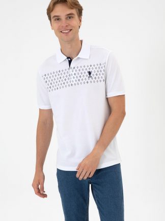 پولوشرت مردانه سفید یو اس پولو