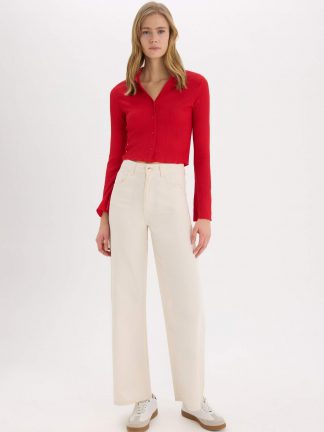 شومیز زنانه قرمز دفکتو