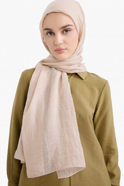 روسری و شال زنانه بژ دفکتو