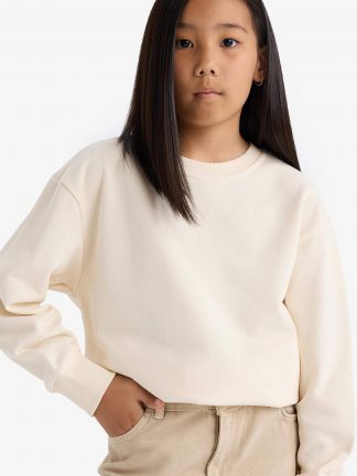 سویشرت دخترانه بژ دفکتو