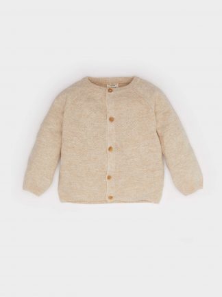 ژاکت نوزاد پسر بژ دفکتو