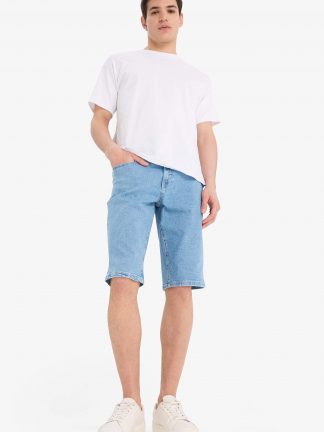 شلوارک مردانه آبی روشن دفکتو