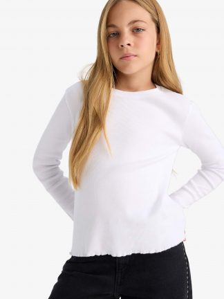 تی شرت دخترانه سفید دفکتو